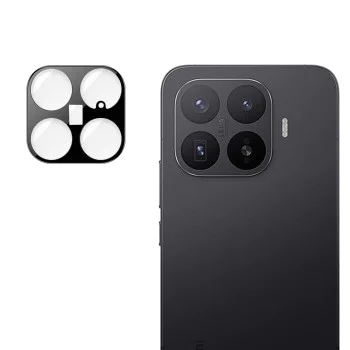 Стъклен протектор за камера за Xiaomi 17T Pro - Full Camera Glass - Techsuit - Черен