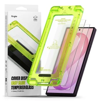 Стъклен протектор за външен екран Ringke Cover Display Easy Slide Tempered Glass (2 броя в комплект) - Samsung Galaxy Z Fold8 Ultra - Прозрачен