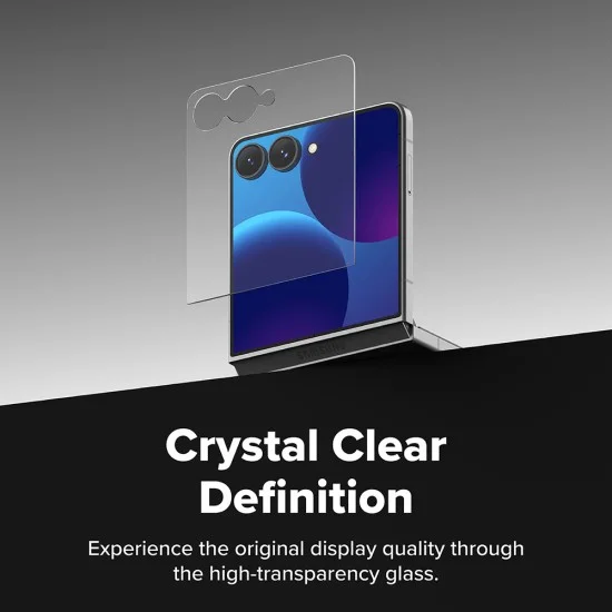 Стъклен протектор за външен екран Ringke Cover Display Tempered Glass Pro (2 броя в комплект) - Samsung Galaxy Z Flip8 - Прозрачен