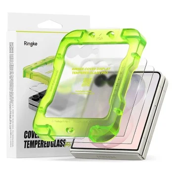 Стъклен протектор за външен екран Ringke Cover Display Tempered Glass Pro (2 броя в комплект) - Samsung Galaxy Z Flip8 - Прозрачен