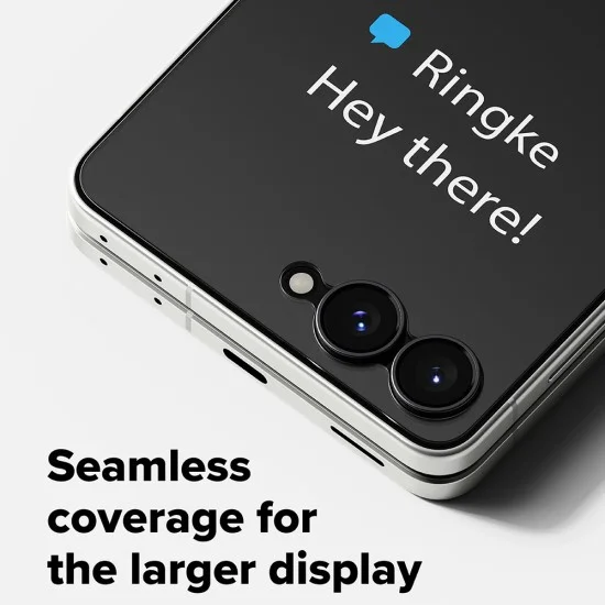 Стъклен протектор за външен екран Ringke Cover Display Tempered Glass Pro (2 броя в комплект) - Samsung Galaxy Z Flip8 - Прозрачен