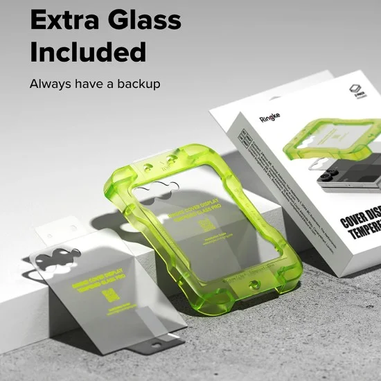 Стъклен протектор за външен екран Ringke Cover Display Tempered Glass Pro (2 броя в комплект) - Samsung Galaxy Z Flip8 - Прозрачен