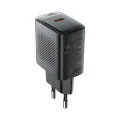 Стенно зарядно устройство A104 – Acefast, USB-C, PD25W, GaN технология, съвместимост с бързо зареждане – черно