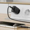 Стенно зарядно устройство A104 – Acefast, USB-C, PD25W, GaN технология, съвместимост с бързо зареждане – черно