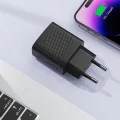 Стенно зарядно устройство A104 – Acefast, USB-C, PD25W, GaN технология, съвместимост с бързо зареждане – черно