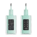 Стенно зарядно устройство A45 – Acefast Exploration Series, 2 x USB-C, USB, GaN, PD65W, бързо зареждане – Mountain Mist