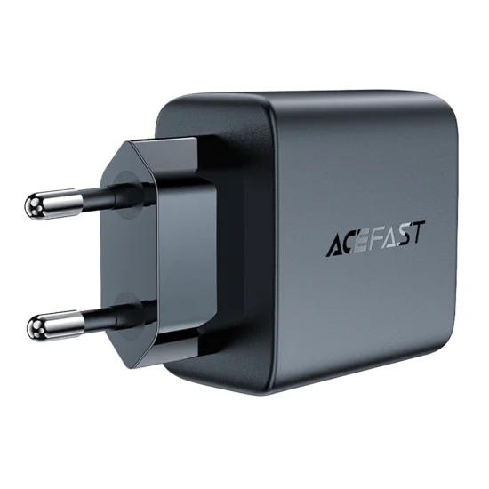 Стенно зарядно устройство A49 – Acefast, 2x Type-C, универсално зарядно устройство, GaN технология, PD35W – черно