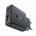 Стенно зарядно устройство A69 – Acefast, Type-C, USB, PD30W, GaN Technology, Quick Charge Compatibility – Черно