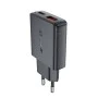 Стенно зарядно устройство A69 – Acefast, Type-C, USB, PD30W, GaN Technology, Quick Charge Compatibility – Черно