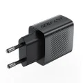 Стенно зарядно устройство A90 – Acefast, USB, 18W, GaN технология, бързо зарядно устройство – черно