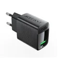 Стенно зарядно устройство A90 – Acefast, USB, 18W, GaN технология, бързо зарядно устройство – черно