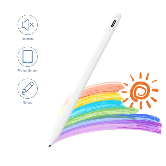 Стилус писалка за таблет, Bluetooth, Type-C, 130mAh, 5V, 0.2A - (A580S) - Бял