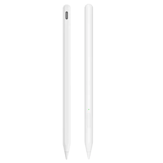 Стилус писалка за таблет, Bluetooth, Type-C, 130mAh, отхвърляне на дланта, сензор за натиск при накланяне - (V15) - бял