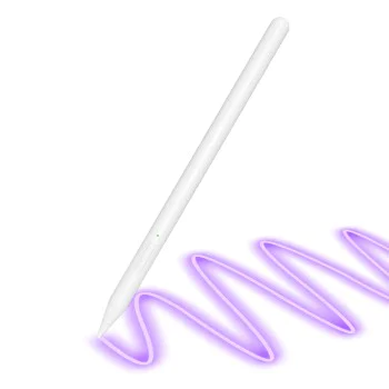 Стилус писалка за таблет, Bluetooth, Type-C, 130mAh, отхвърляне на дланта, сензор за натиск при накланяне - (V15) - бял