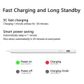 Стилус за таблет, Bluetooth, Type-C, 130mAh, 130mAh, 5V, 0.2A, отхвърляне на дланта, сензор за натиск при накланяне - (AC10-CP) - бял