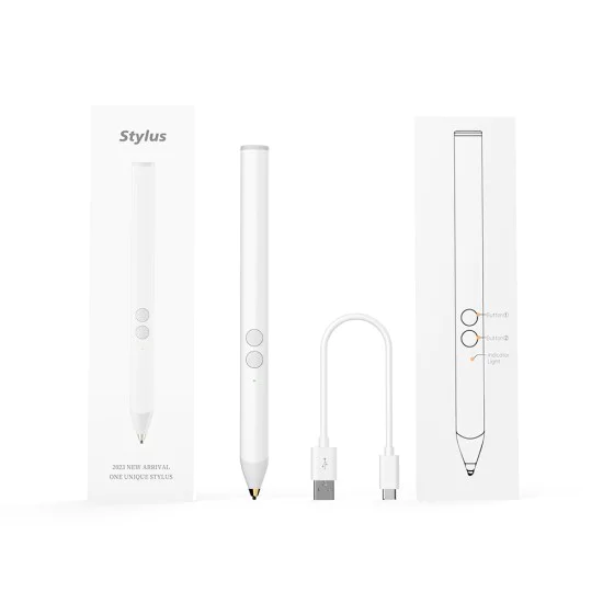 Стилус универсален, 105mAh, USB-C - (UA20) - бял