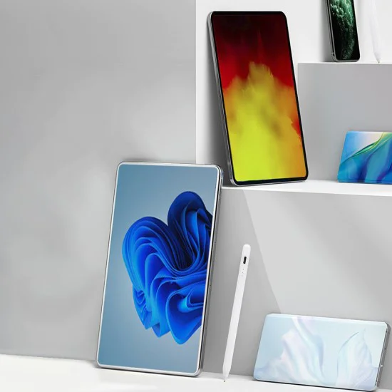 Стилус универсален, 130mAh, USB-C - (S3) - бял