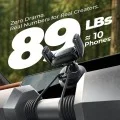 Стойка за кола Lisen A609 (YL0225120003) - за табло, 360° ротация, затягащо рамо, автоматично заключване, вакуумна смукателка - Тъмно сив