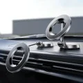 Стойка за кола Lisen (YL0223080002) - MagSafe, за табло, универсална, 360° въртене, сгъваема, силни магнити - Черен