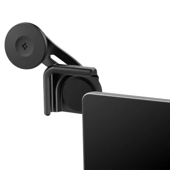 Стойка за кола OneTap (ACP07869) - за дисплей Tesla, MagSafe, Регулируема, с организатор за кабел, Без лепило - Spigen - Черен