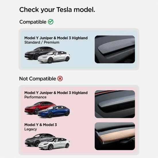 Стойка за кола Spigen Car Holder (TAM100) - MagSafe, за Tesla Model Y Juniper / Model 3 Highland, напълно регулируема - Черен