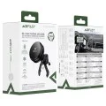 Стойка за кола с безжично зареждане Acefast (D66) - Qi2 сертифицирана, 25W, поддържа MAG-Charge, вградено охлаждане, за вентилация - Черна