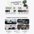 Стойка за кола с безжично зарядно Lisen W608 Pro (YL0225090001) - вакуумна смукателка, 25W, Qi2.2 - Черен