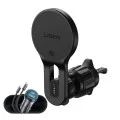 Стойка за кола с безжично зарядно Lisen W704 Pro (YL0225090003) - за вентилация, със зарядно, Type-C кабел, 25W, Qi2.2 - Черен