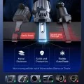 Стойка за кола с безжично зарядно Lisen W704 Pro (YL0225090003) - за вентилация, със зарядно, Type-C кабел, 25W, Qi2.2 - Черен
