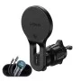 Стойка за кола с безжично зарядно Lisen W704 Pro (YL0225090003) - за вентилация, със зарядно, Type-C кабел, 25W, Qi2.2 - Черен