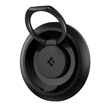 Стойка за телефон O-Mag OM100 (AMP05505) - Дизайн против надраскване, Силно магнитно захващане, 360-градусово въртене - Spigen - Черен