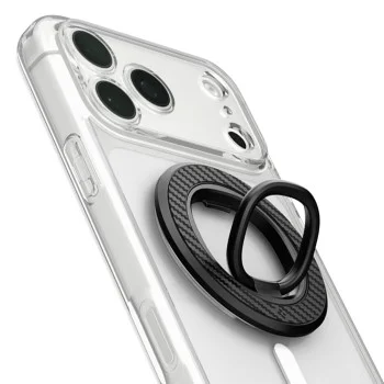 Стойка за телефон Spigen O-Mag OM106 (AMP09334) - дизайн против надраскване, силен магнитен захват, 360 градуса ротация - Черен