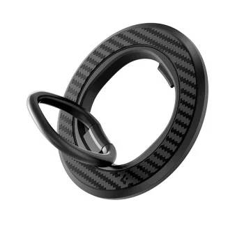 Стойка за телефон Spigen O-Mag OM106 (AMP09334) - дизайн против надраскване, силен магнитен захват, 360 градуса ротация - Черен