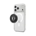 Стойка за телефон Spigen O-Mag OM108 Mag Fit+ (AMP11739) - дизайн против надраскване, силен магнитен захват, 360 градуса ротация - Черен