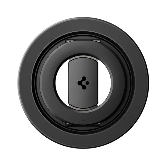 Стойка за телефон Spigen O-Mag OM108 Mag Fit+ (AMP11739) - дизайн против надраскване, силен магнитен захват, 360 градуса ротация - Черен