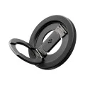 Стойка за телефон Spigen O-Mag OM108 Mag Fit+ (AMP11739) - дизайн против надраскване, силен магнитен захват, 360 градуса ротация - Черен