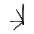 Стойка за телефон Spigen O-Mag OM108 Mag Fit+ (AMP11739) - дизайн против надраскване, силен магнитен захват, 360 градуса ротация - Черен