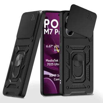 Techsuit - CamShield Series - Xiaomi Poco M7 Pro 5G - черен