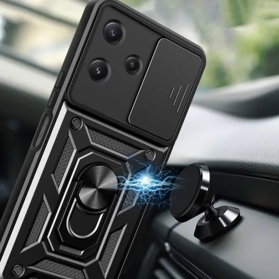 Techsuit - CamShield Series - Xiaomi Redmi 12 5G - Black