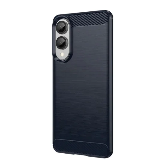 Techsuit - Carbon Silicone - Samsung Galaxy S25 Edge - Син