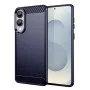 Techsuit - Carbon Silicone - Samsung Galaxy S25 Edge - Син
