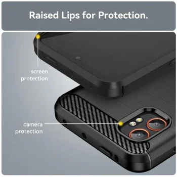 Techsuit - Carbon Silicone - Samsung Galaxy Xcover7 Pro - черен