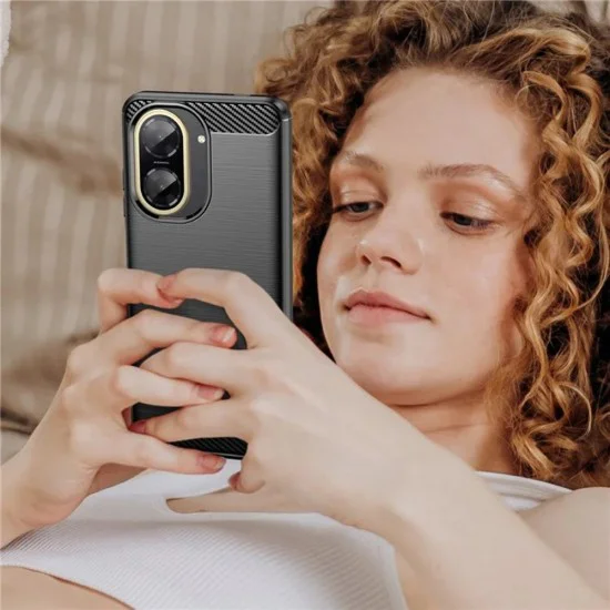 Techsuit - Carbon Silicone - Xiaomi Redmi A5 4G (173.3 x 79.4 x 8.26mm) - Черен