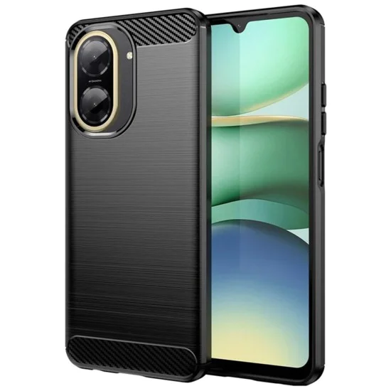 Techsuit - Carbon Silicone - Xiaomi Redmi A5 4G (173.3 x 79.4 x 8.26mm) - Черен