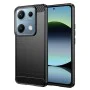 Techsuit - Carbon Silicone - Xiaomi Redmi Note 14S - Черен