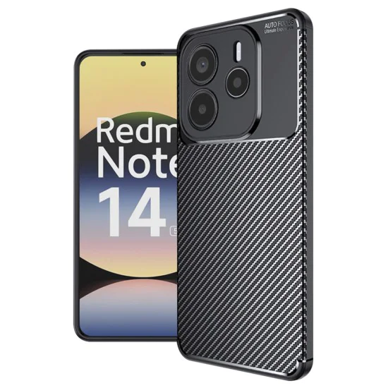 Techsuit - CarbonFiber - Xiaomi Redmi Note 14 5G - черен