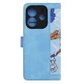 Techsuit - FlipCraft - Xiaomi Redmi Note 14 4G (регионален) - ярко синьо