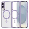 Techsuit - Луксозен Crystal MagSafe - Samsung Galaxy S25 Edge - Светло лилав