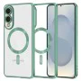 Techsuit - Луксозен Crystal MagSafe - Samsung Galaxy S25 Edge - Светло зелено