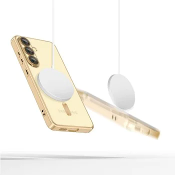 Techsuit - Луксозен Crystal MagSafe - Samsung Galaxy S25 Edge - Златен